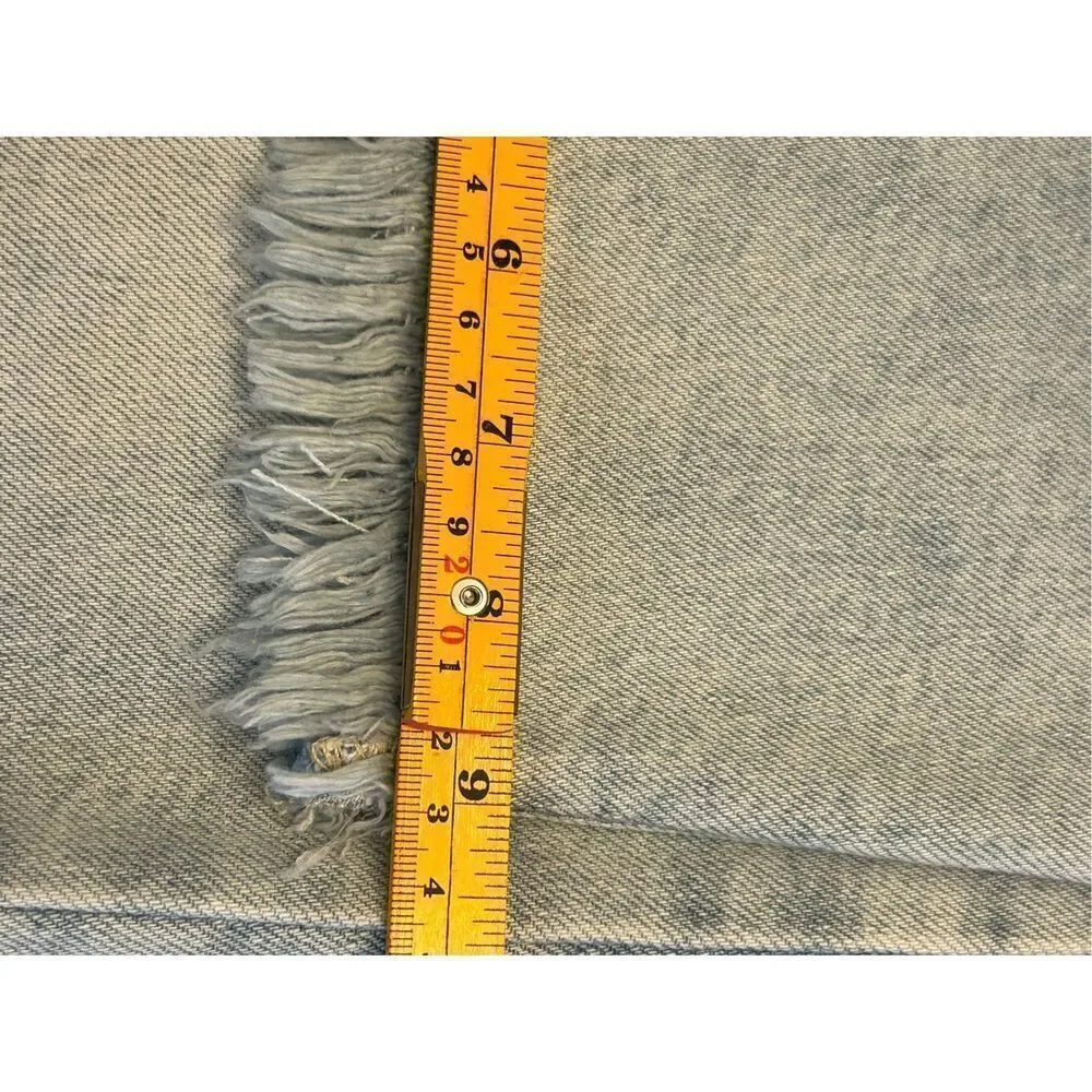 Talbots Wide-leg Crop Jean 4 Petite Fringe Detail  Maui Wash - Picture 9 of 10